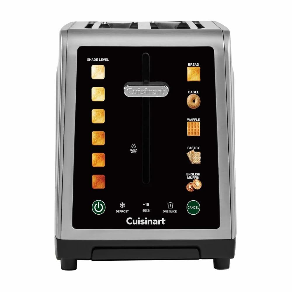 Cuisinart SimpliTouch XL 2-Slice Toaster–Wide Slots, Touchscreen, 7 Shades