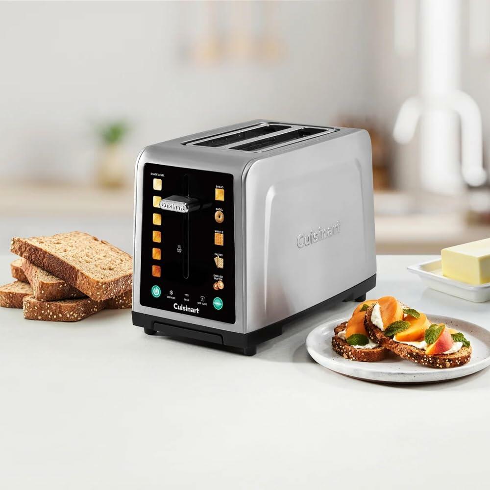 Cuisinart SimpliTouch XL 2-Slice Toaster–Wide Slots, Touchscreen, 7 Shades