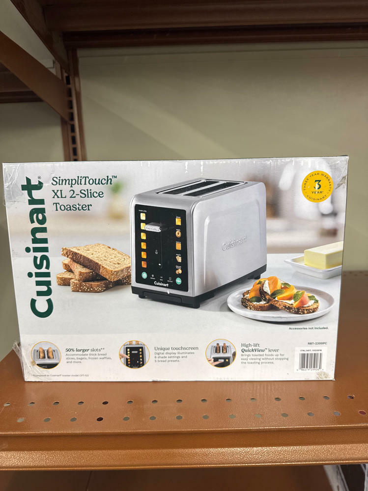 Cuisinart SimpliTouch XL 2-Slice Toaster–Wide Slots, Touchscreen, 7 Shades