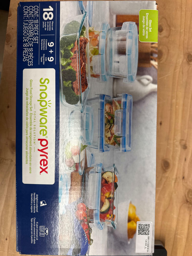Snapware Pure Pyrex 18-piece Glass Food Storage Set