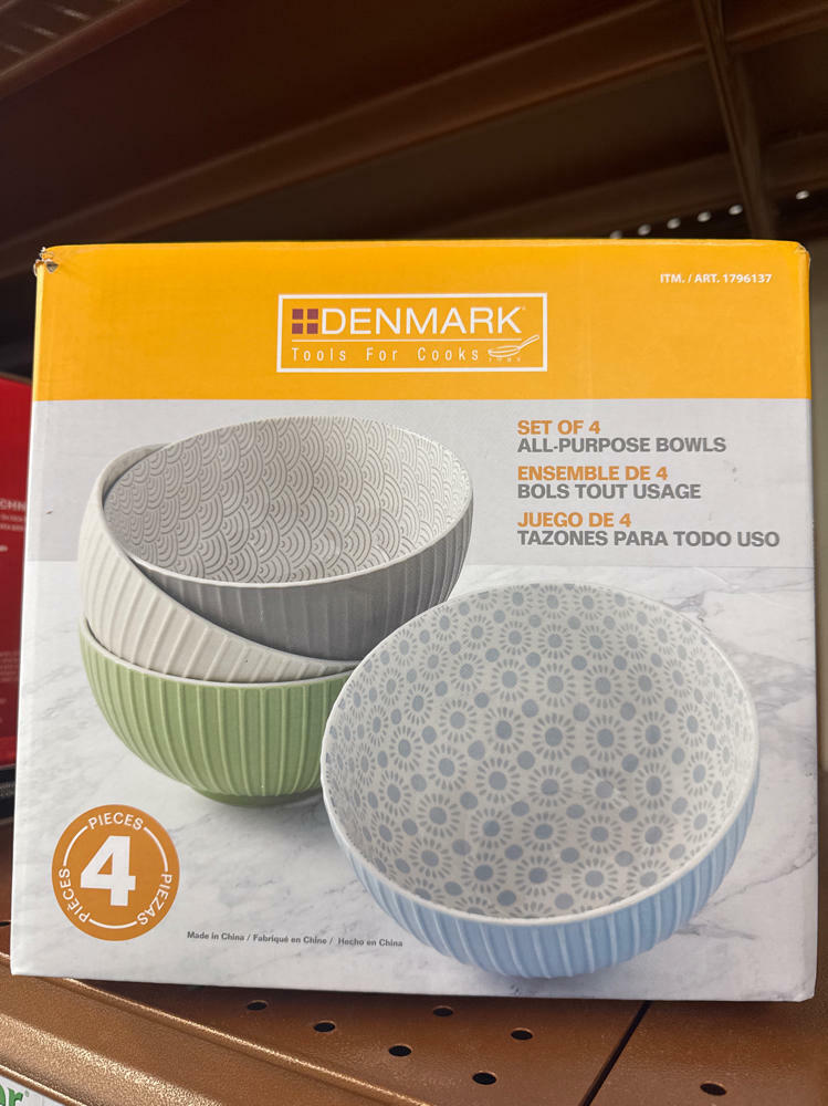 Denmark All Purpose Bowls Porcelain 20cm/7.8in Set Of 4 Large Bowls 1796137