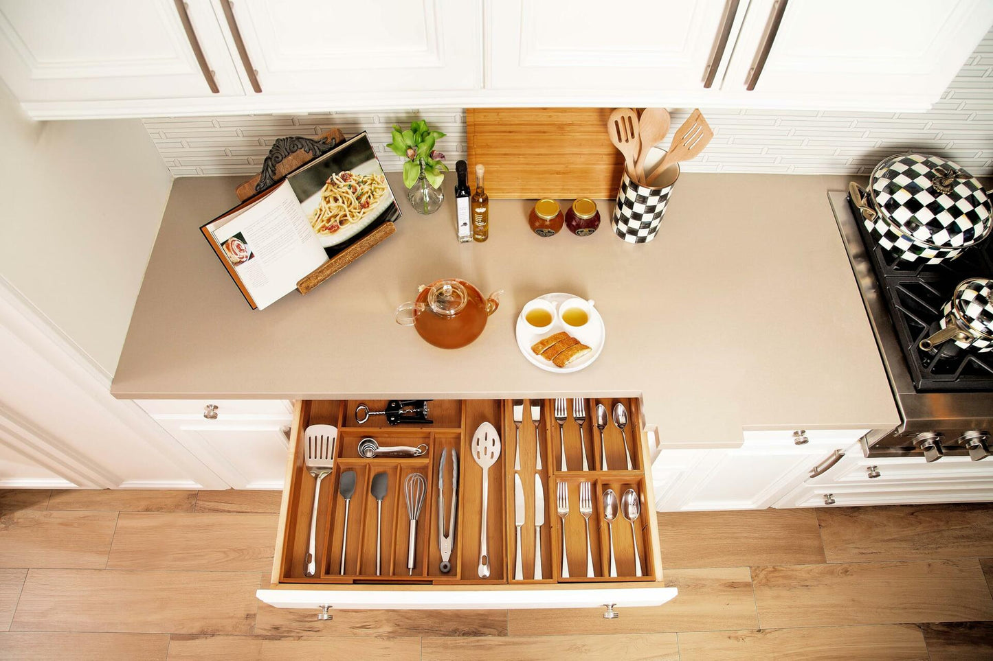 Classics Bamboo Expandable Drawer Organizer