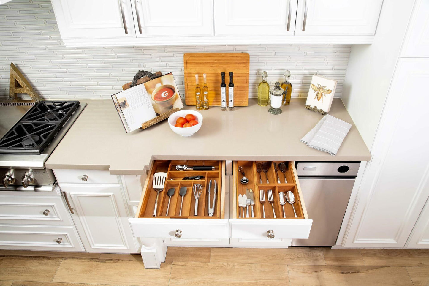 Classics Bamboo Expandable Drawer Organizer