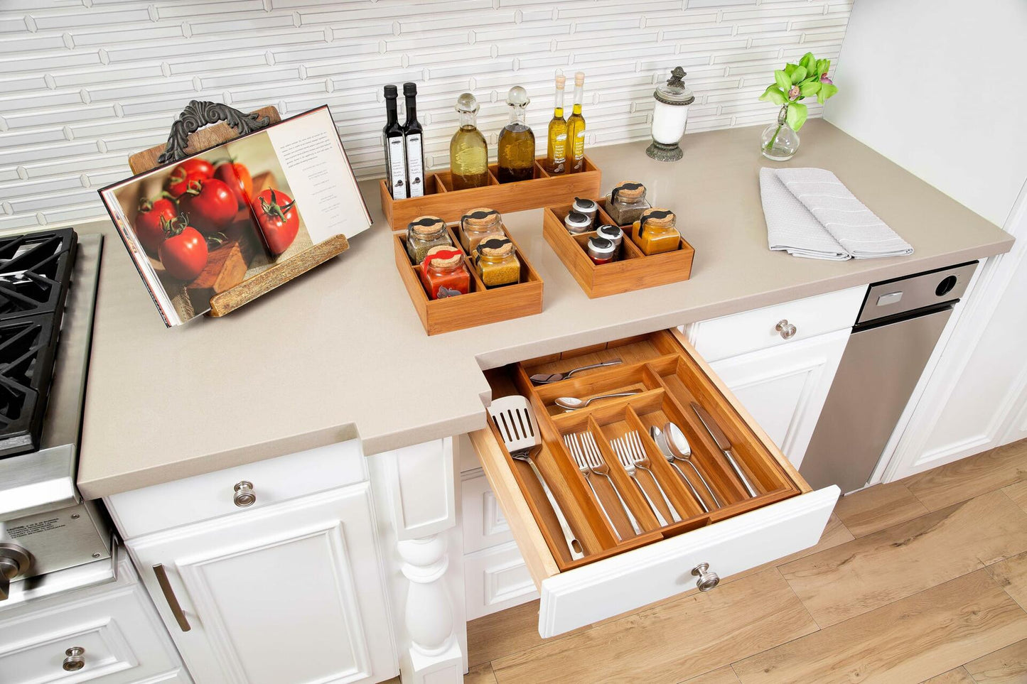 Classics Bamboo Expandable Drawer Organizer