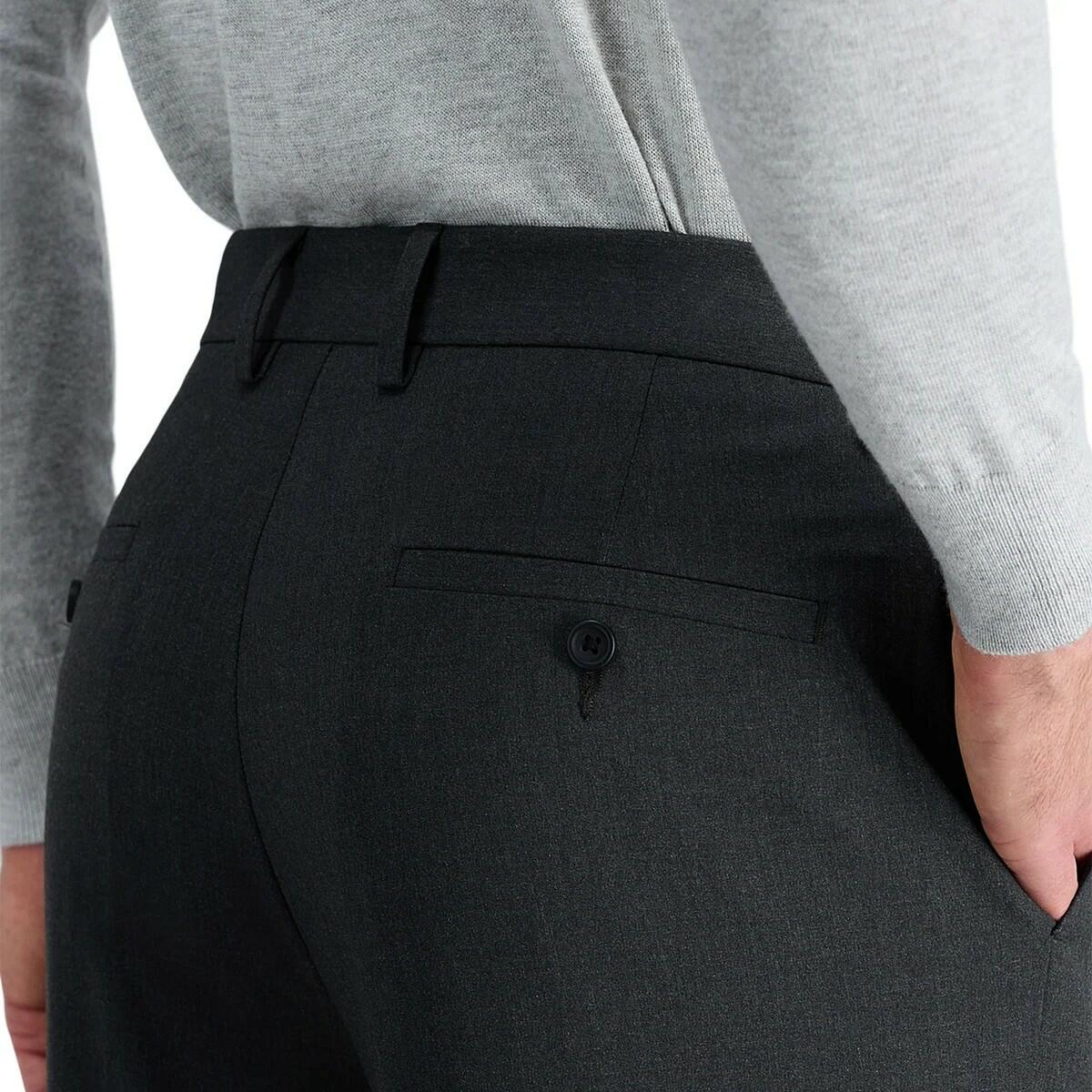 Haggar Men's Premium Flex Dress Pant | Dark Grey | 30W x 29L