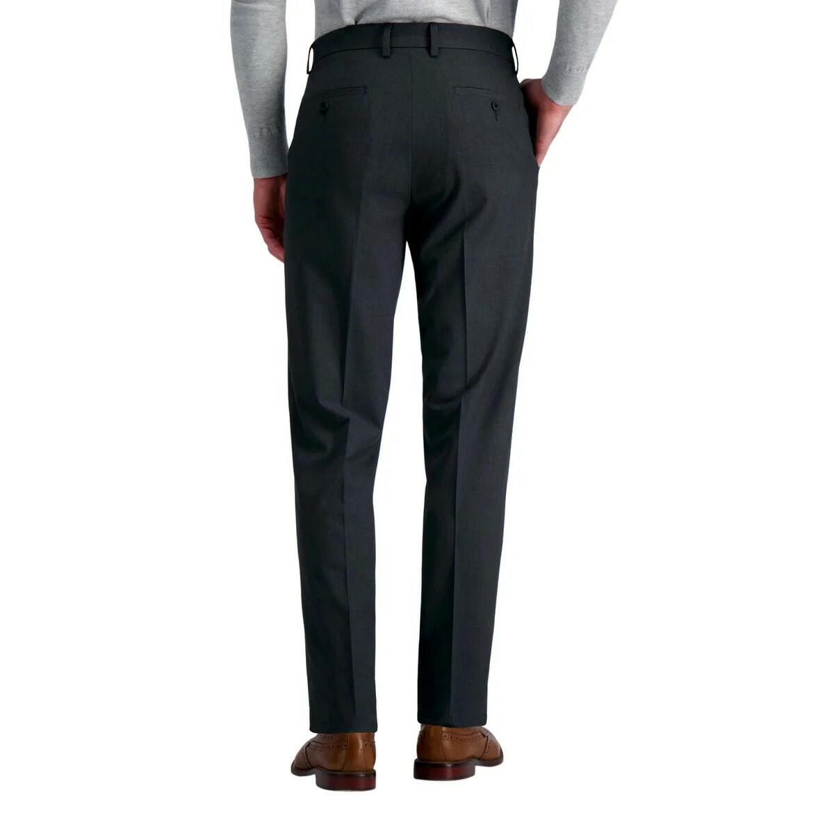 Haggar Men's Premium Flex Dress Pant | Dark Grey | 30W x 29L