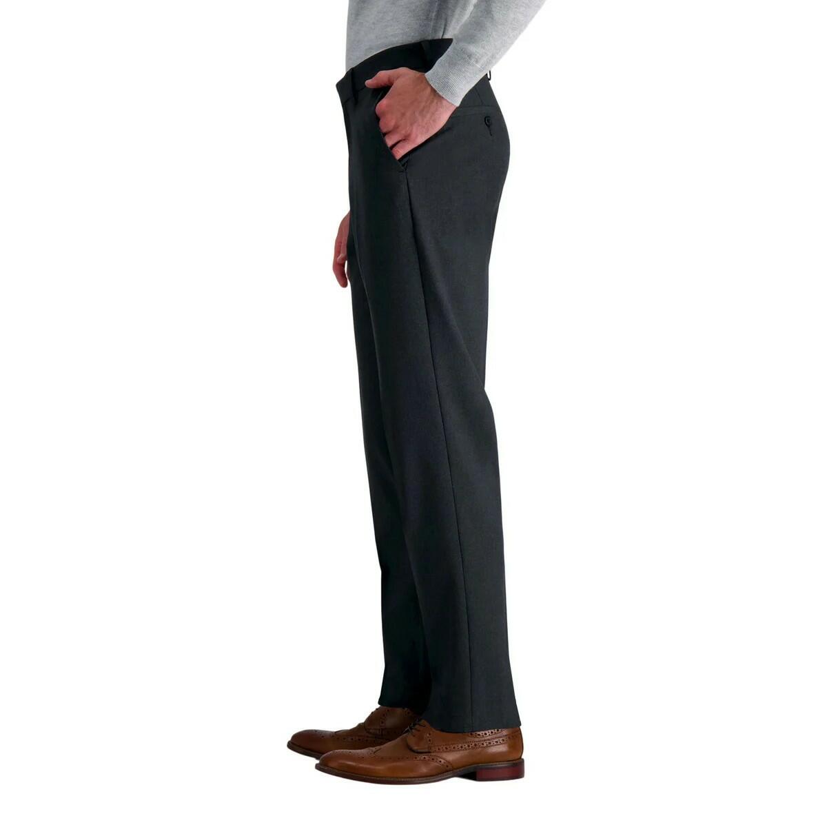 Haggar Men's Premium Flex Dress Pant | Dark Grey | 30W x 29L