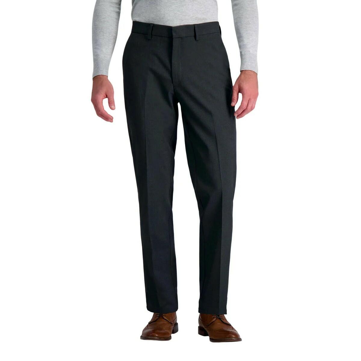 Haggar Men's Premium Flex Dress Pant | Dark Grey | 30W x 29L