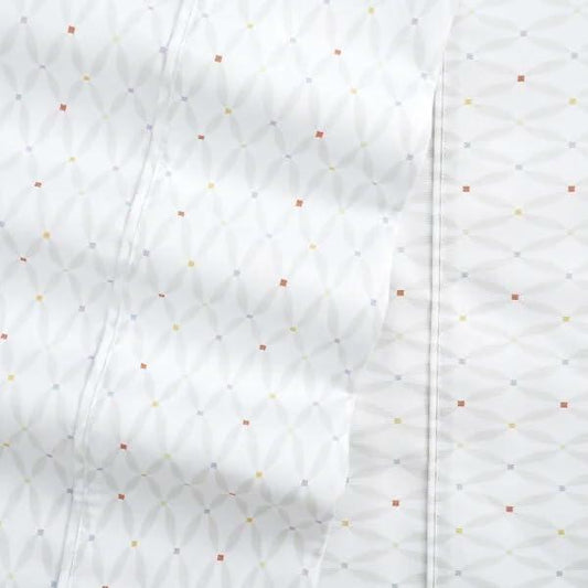 South Point Home 4Pc Printed Sheet Set Full 17In Extra Deep Cool Breathable