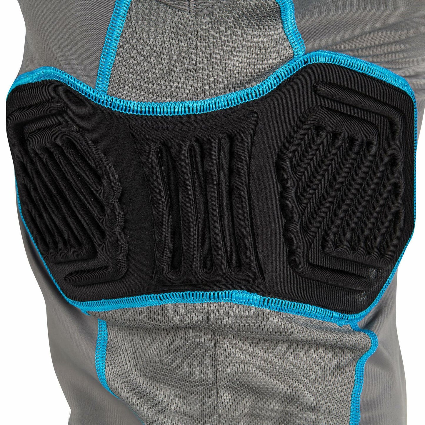 *CHAMPRO Men’s Bull Rush Football Compression Shirt Cushion System Charcoal XL**