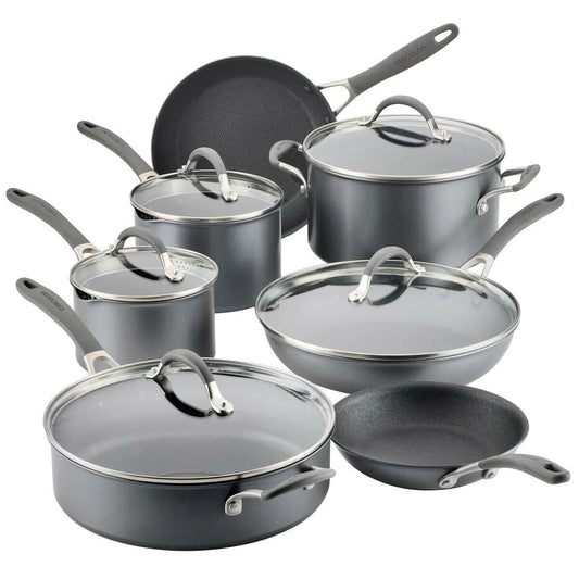 Circulon 12 Piece Non-Stick Cookware Set, A1 Series Scratchdefense, Aluminum