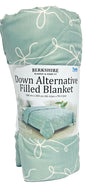 Berkshire Down Alternative Filled Blanket Twin Size 66" X 96" Green