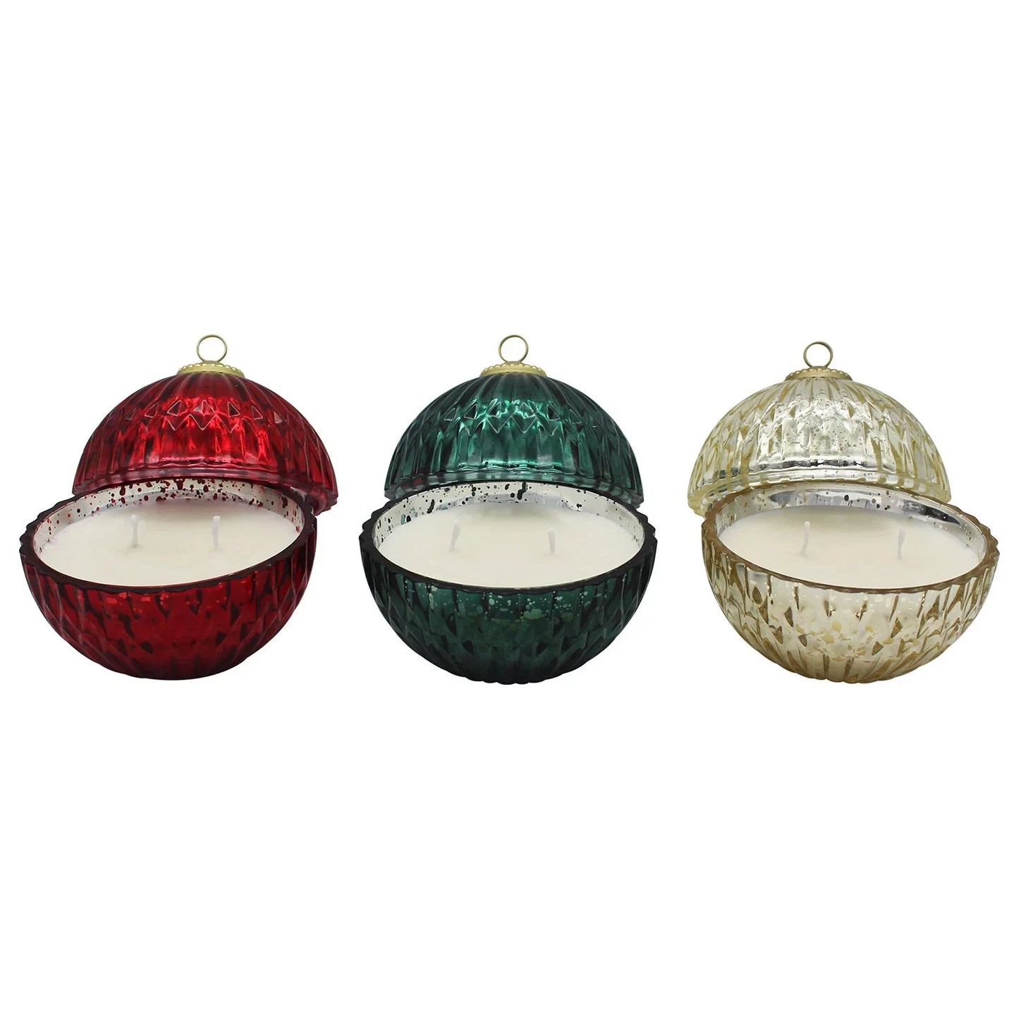 Glass LED Candles-Set of 3
