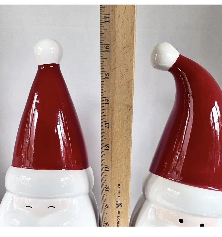 Ceramic Santa, 3 Piece Set