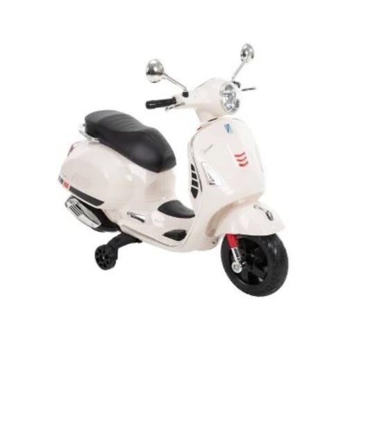 Huffy 6V Vespa Ride-On Electric Scooter, White