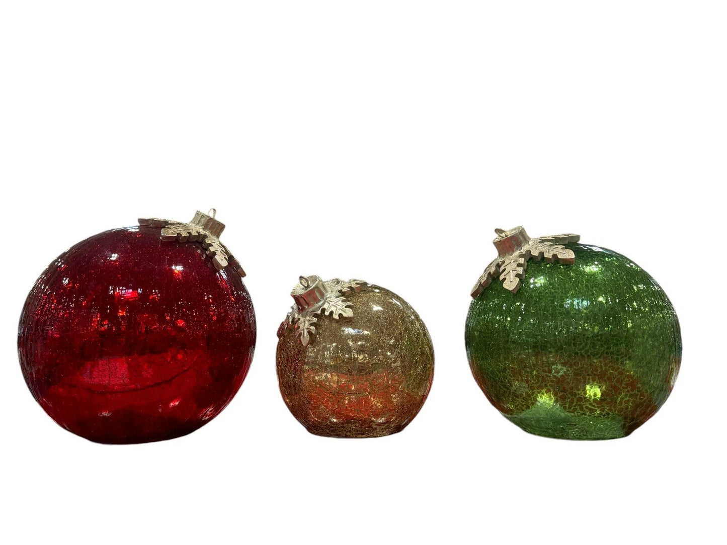 Glass Ornaments Decor, 3-piece