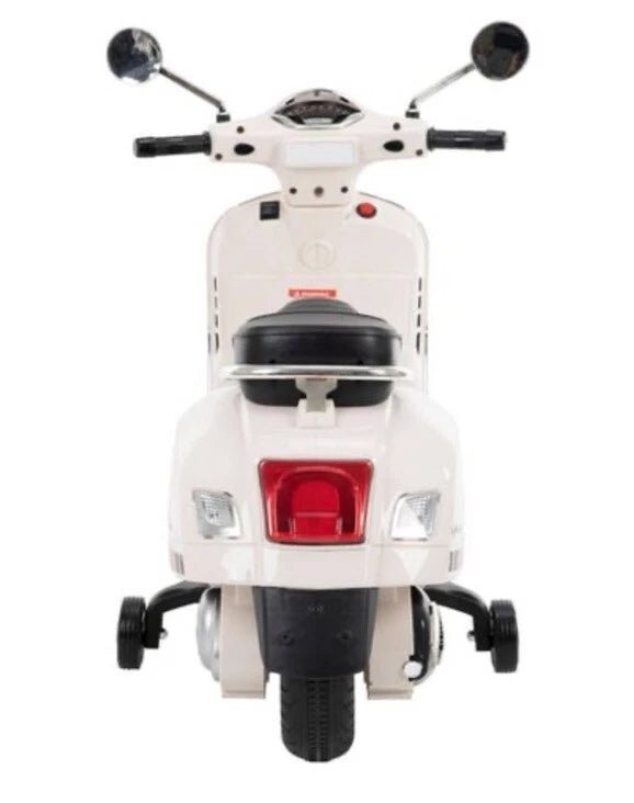 Huffy 6V Vespa Ride-On Electric Scooter, White